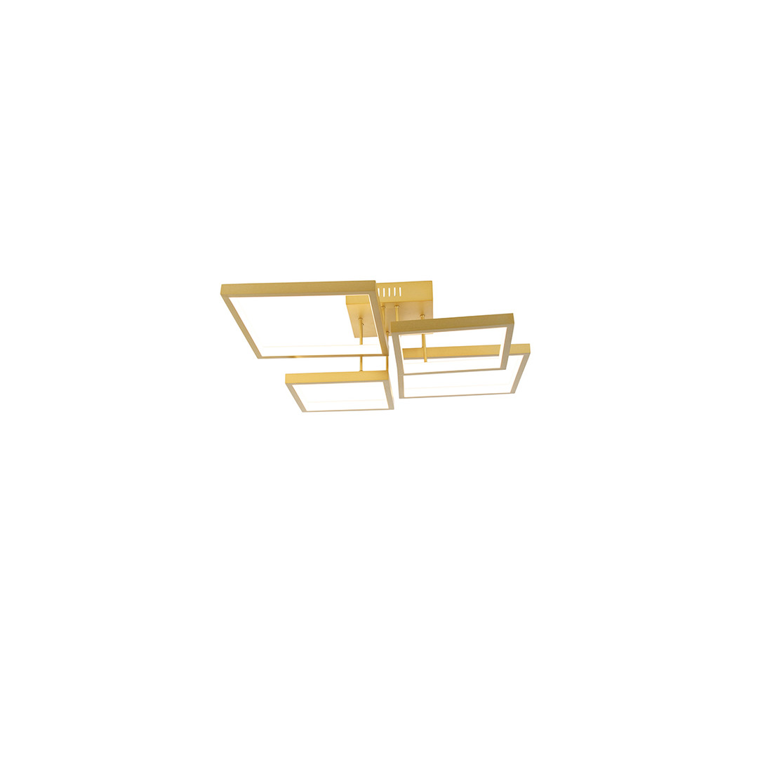 Plafondlamp goud incl. LED 3 staps dimbaar 4-lichts - Lejo