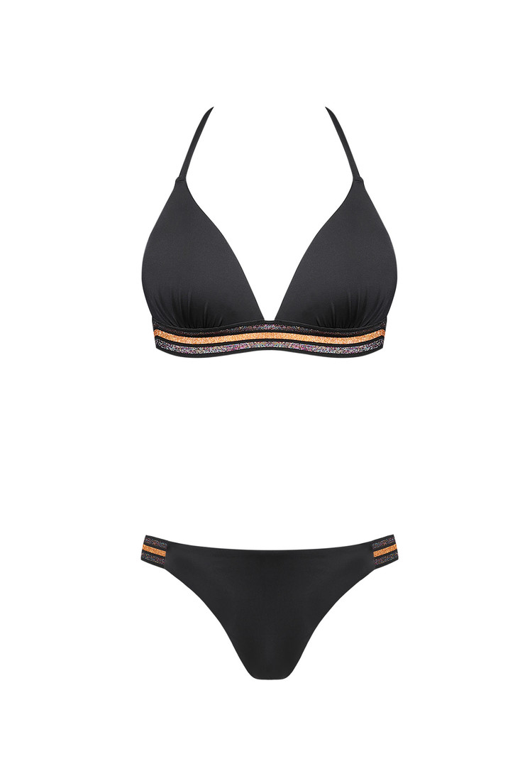 Dámske dvojdielne plavky S555G2 Cosmo1 - Self 38D černo-zlatá