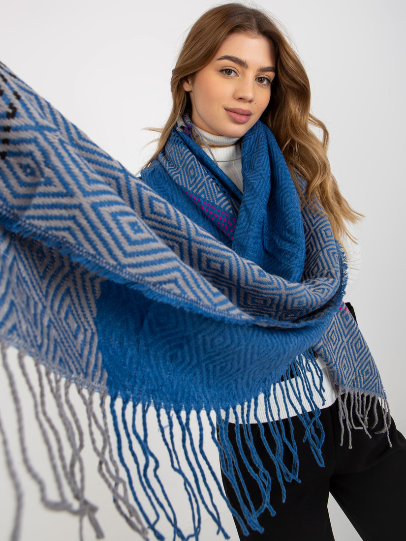 Šál AT SZ 2001 1.87 tmavo modrá jedna velikost