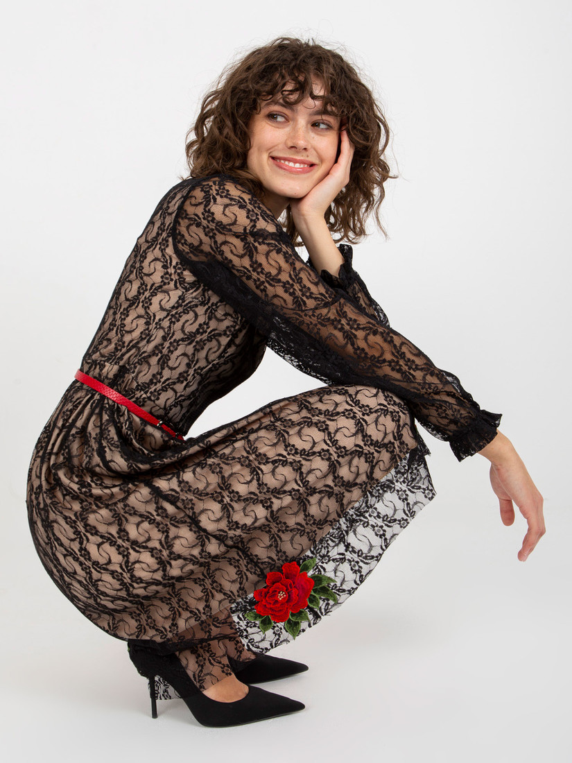 LK SK 507018 šaty.60P čierna 38