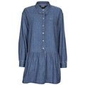 Krátke šaty Tommy Jeans TJW CHAMBRAY SHIRT DRESS