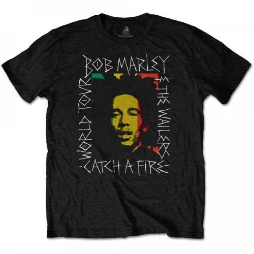 Bob Marley - Tričko Rasta Scratch - Muž, Unisex, Čierna, S