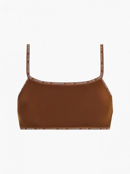 Nevystužená braletka 2pack QD3806E CJ8 škoricová - Calvin Klein škoricová S