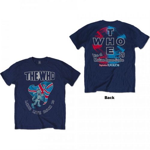 The Who - Tričko Long Live Rock '79 - Muž, Unisex, Modrá, S