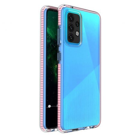 MG Spring Case silikónový kryt na Samsung Galaxy A52 5G / 4G, svetloružový
