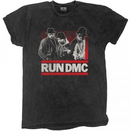 Run-DMC - Tričko Gradient Bars - Muž, Unisex, Čierna, XXL