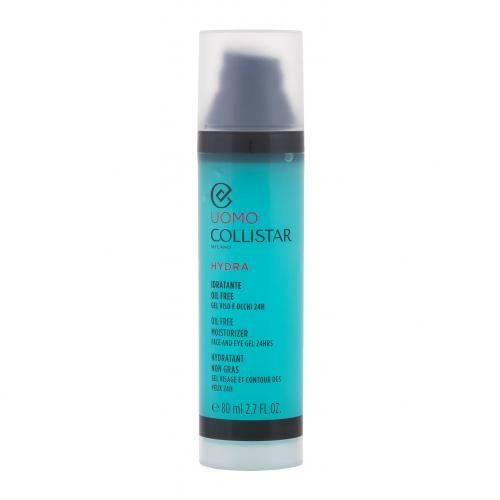 Collistar Uomo Oil Free Moisturizer Face and Eye Gel 80 ml pleťový gél na normálnu pleť; na všetky typy pleti; na unavenú pleť; na dehydratovanu pleť