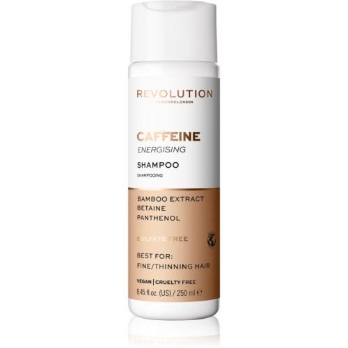 Revolution Haircare Skinification Caffeine kofeínový šampón proti vypadávaniu vlasov pri zvýšenom výdaji energie 250 ml