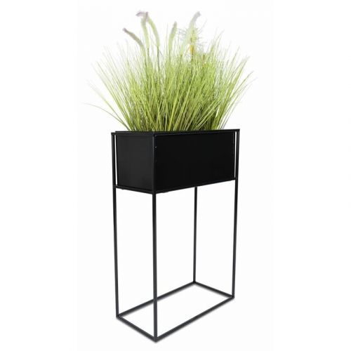 Stojící květináč černý 70 cm