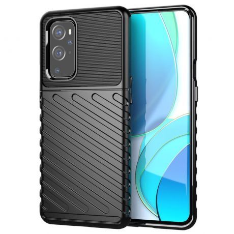 MG Thunder silikónový kryt na OnePlus 9 Pro, čierny