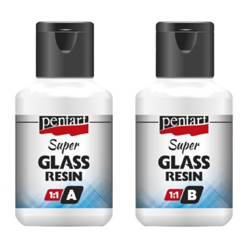 Číra živica Super Glass Pentart 1:1 - 2 x 40 ml