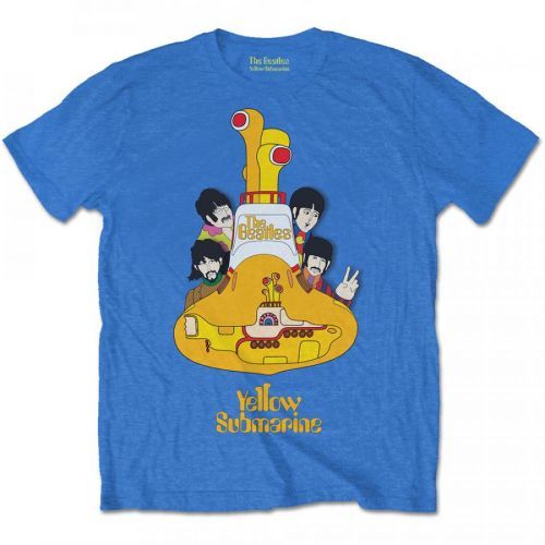 The Beatles - Tričko Yellow Submarine Sub Sub - Muž, Unisex, Modrá, S