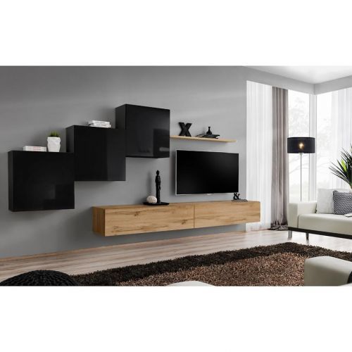 Obývacia stena Switch X Wotan/Čierna