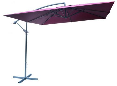 ArtRoja Slnečník kovový 8080 - 270x270cm- bordó