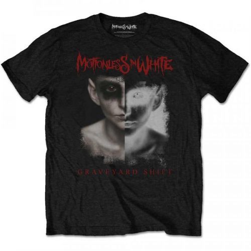Motionless in White - Tričko Split Screen - Muž, Unisex, Čierna, S
