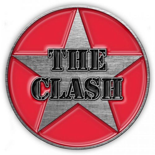 The Clash - Odznak Military Logo