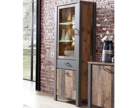 Úzká vitrína Cardiff, s osvetlením%