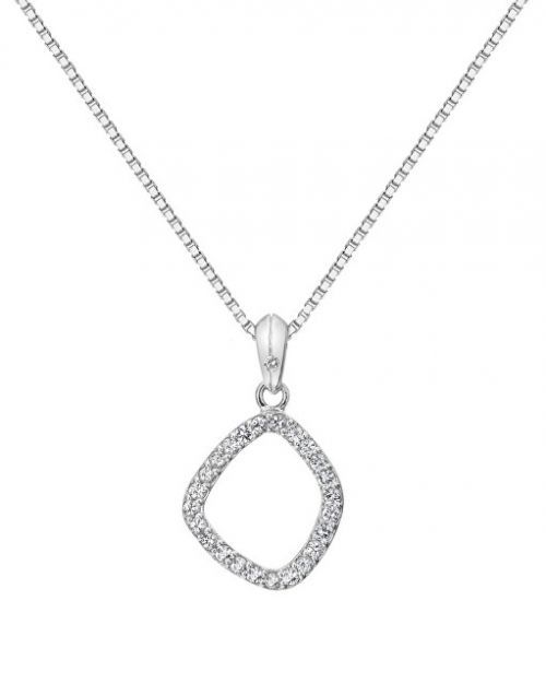 Hot Diamonds Nadčasový strieborný náhrdelník s briliantom a topaz Behold DP829 (retiazka, prívesok)