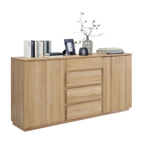 Linea Natura ŠIROKÁ KOMODA, jadrový buk, farby buku, 180/89,2/41 cm - farby buku