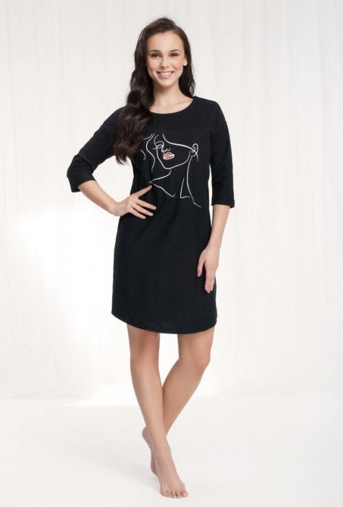 Dámska nočná košeľa Luna 71 7/8 M-2XL cappuccino M