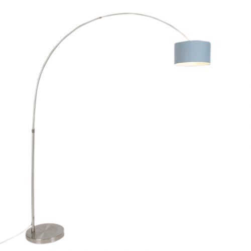 Oblúková lampa oceľová s tienidlom 35/35/20 modrá nastaviteľná - XXL
