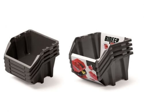 Set úložných boxů 4ks BINSHORT SET 272x238x236 černý