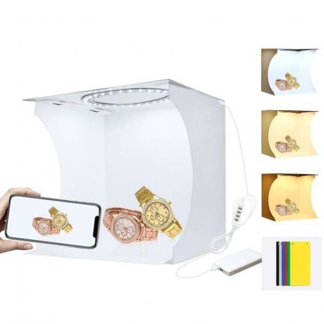 PULUZ Studio foto box s LED osvetlením 23 cm (PU5023)