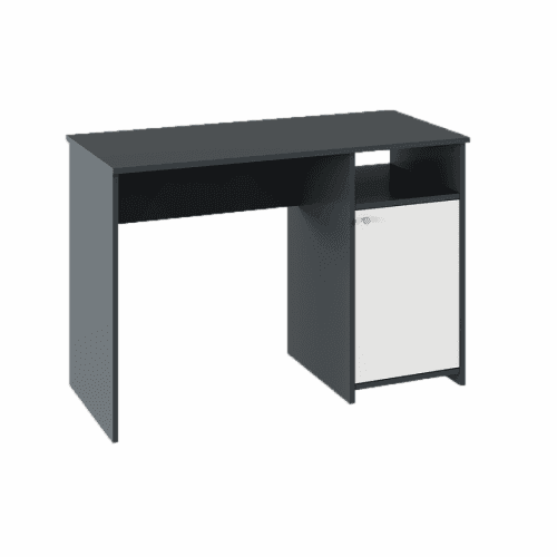 PC stůl, grafit / bílá, DEDE