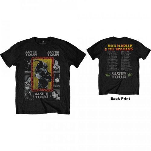 Bob Marley - Tričko Kaya Tour - Muž, Unisex, Čierna, S