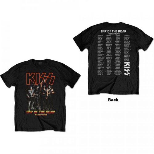 Kiss - Tričko End Of The Road Tour - Muž, Unisex, Čierna, S
