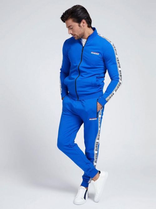 Pánske tepláky U0BA34K6XF0 - A743 modrá - Guess modrý L