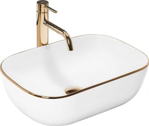 REA - UMÝVADLO NA DOSKU BELINDA GOLD EDGE REA-U8736