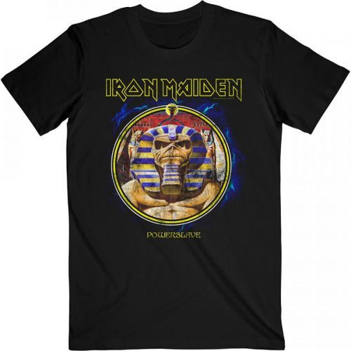 Iron Maiden - Tričko Powerslave Mummy Circle - Muž, Unisex, Čierna, S