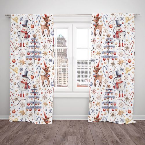 Závesy Vianočný relax (Rozmer: 140x250, Materiál: Interlock)