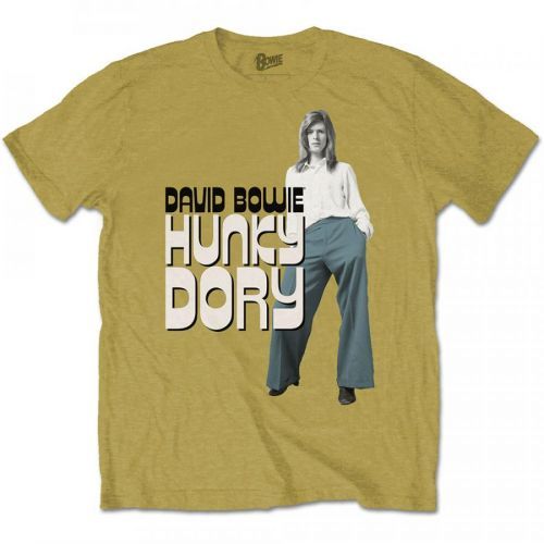 David Bowie - Tričko Hunky Dory 2 - Muž, Unisex, Žltá, S
