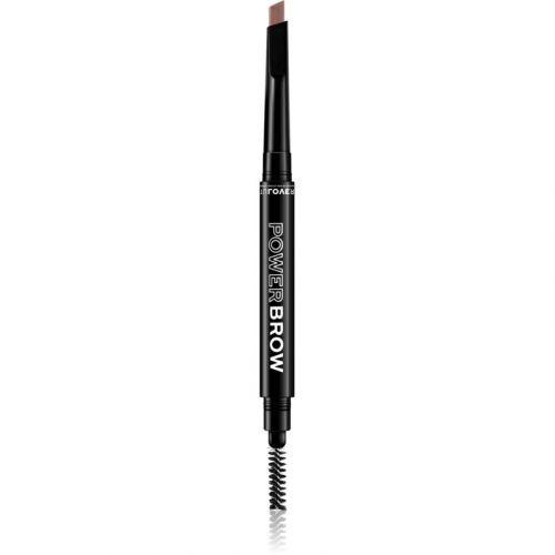 Revolution Relove Power Brow ceruzka na obočie s kefkou odtieň Brown 0,3 g