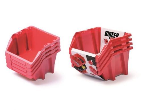 Set úložných boxů 4ks BINSHORT SET 272x238x236 červený