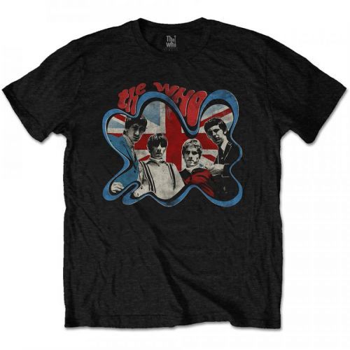 The Who - Tričko Groovy Border - Muž, Unisex, Čierna, S