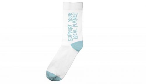 Dedicated Socks Sigtuna Local Planet White biele 18680