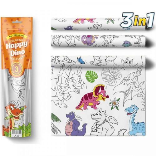 Pexi Maľovacie obrusy 3 ks Šťastní Dinosaury
