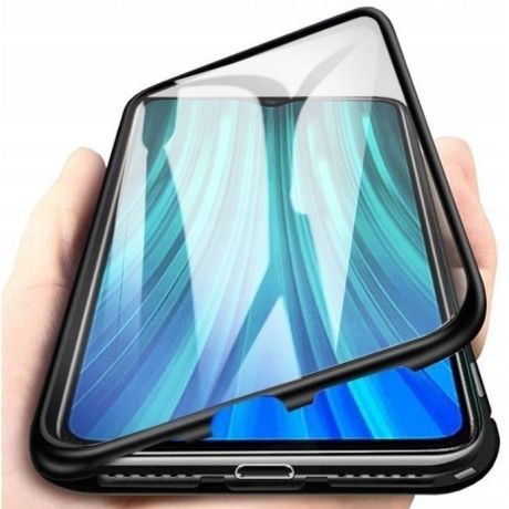 MG Magnetic Full Body Glass magnetické puzdro na Samsung Galaxy S21 Ultra, čierne