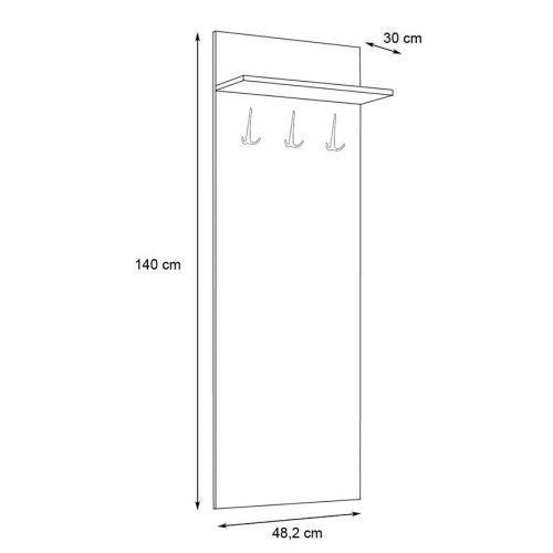Vešiak Justus 04 White