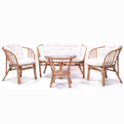 Komplet ratanový Tropicana natural/béžová