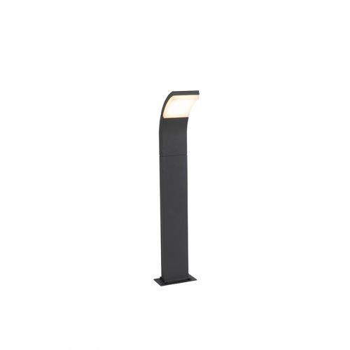 Moderne buitenpaaltje grijs incl. LED IP54 - Litt
