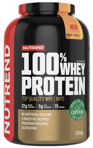 Nutrend 100% Whey Protein, Mango/vanilka 2250g