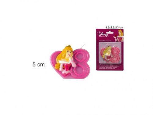 Sviečka číslica 8 Princess