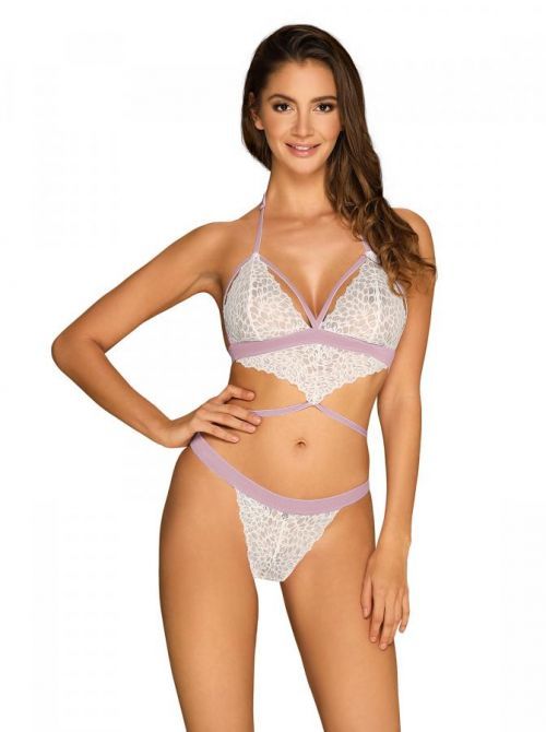 Výnimočné body Lilyanne teddy - Obsessive biela S / M