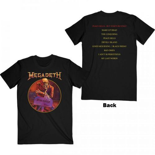 Megadeth - Tričko Peace Sells… Track list - Muž, Unisex, Čierna, S