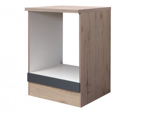 Kuchynská skrinka pre vstavanú rúru Tiago HU60, dub san remo/šedá, šírka 60 cm%