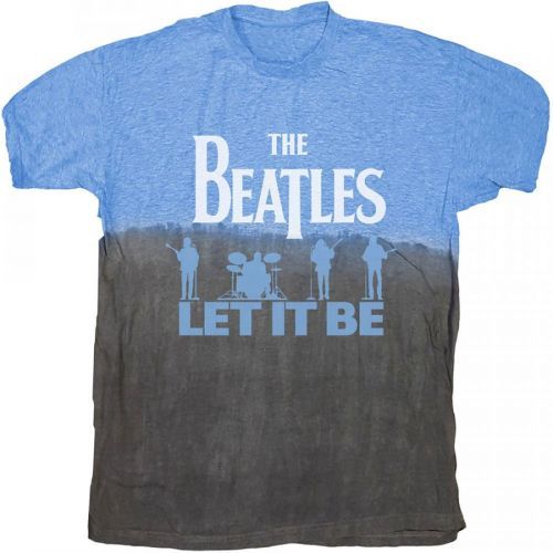 The Beatles - Tričko Let It Be Split - Muž, Unisex, Modrá, XXL